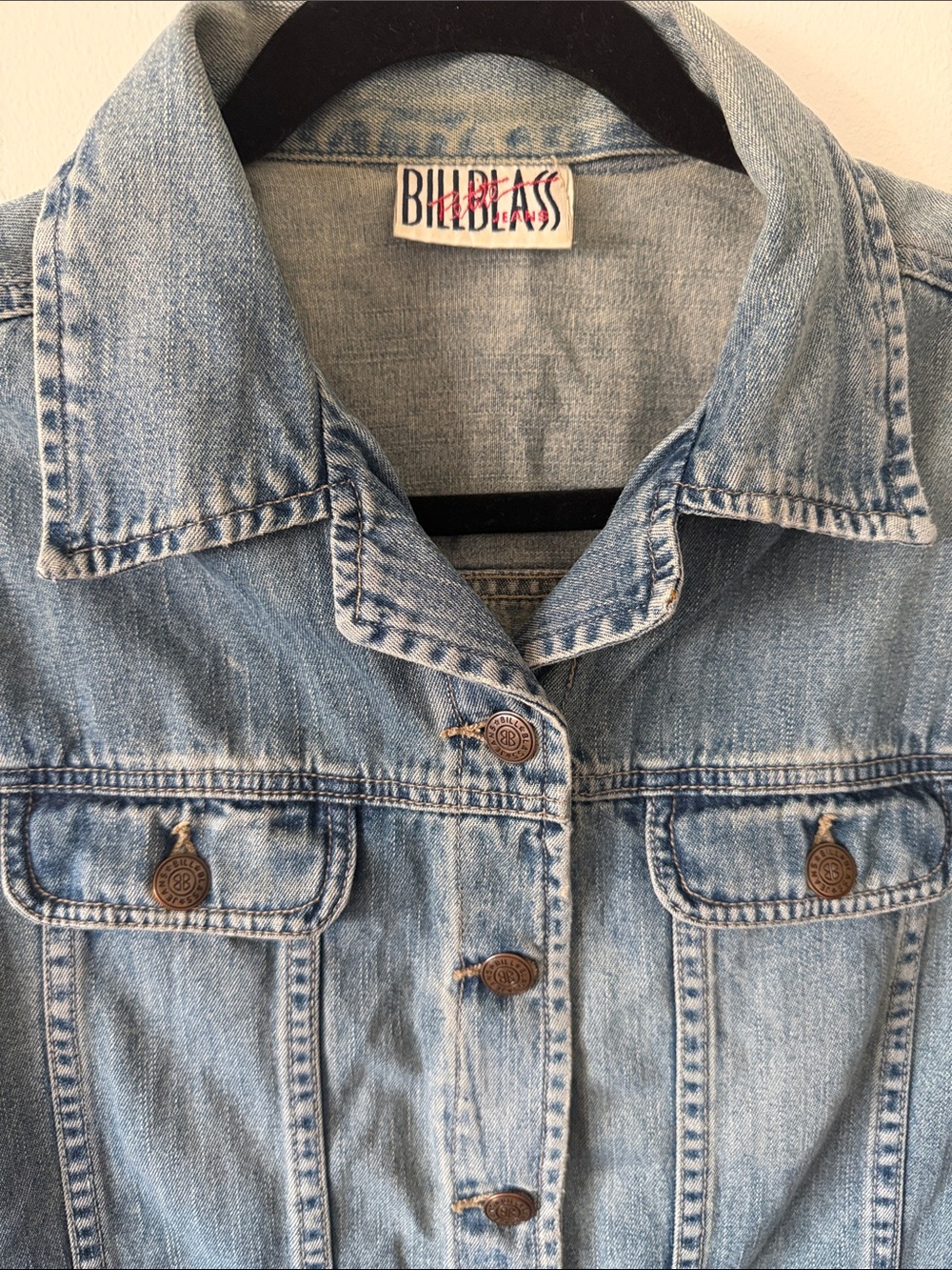 Bill Blass|Light Wash Vintage Denim 90’s Vest|S/M|EUC - Picture 3 of 5